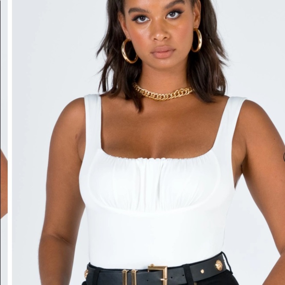 NWT White Bodysuit Princess Polly